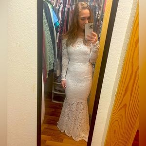 Betty Formal Off the Shoulder Lace Dress